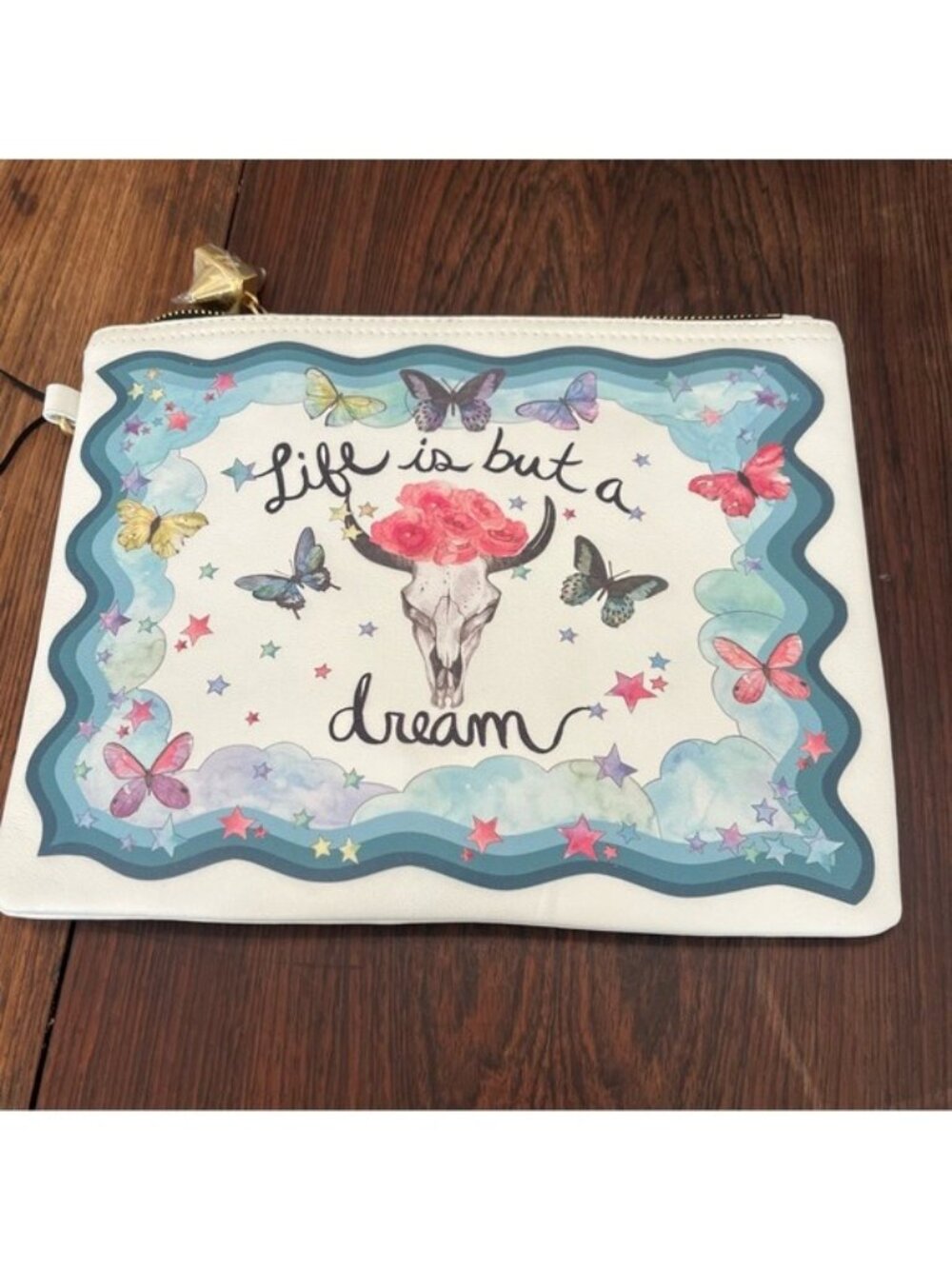 NWT EMM KUO "Life is but a dream" Paloma Wristlet‎
